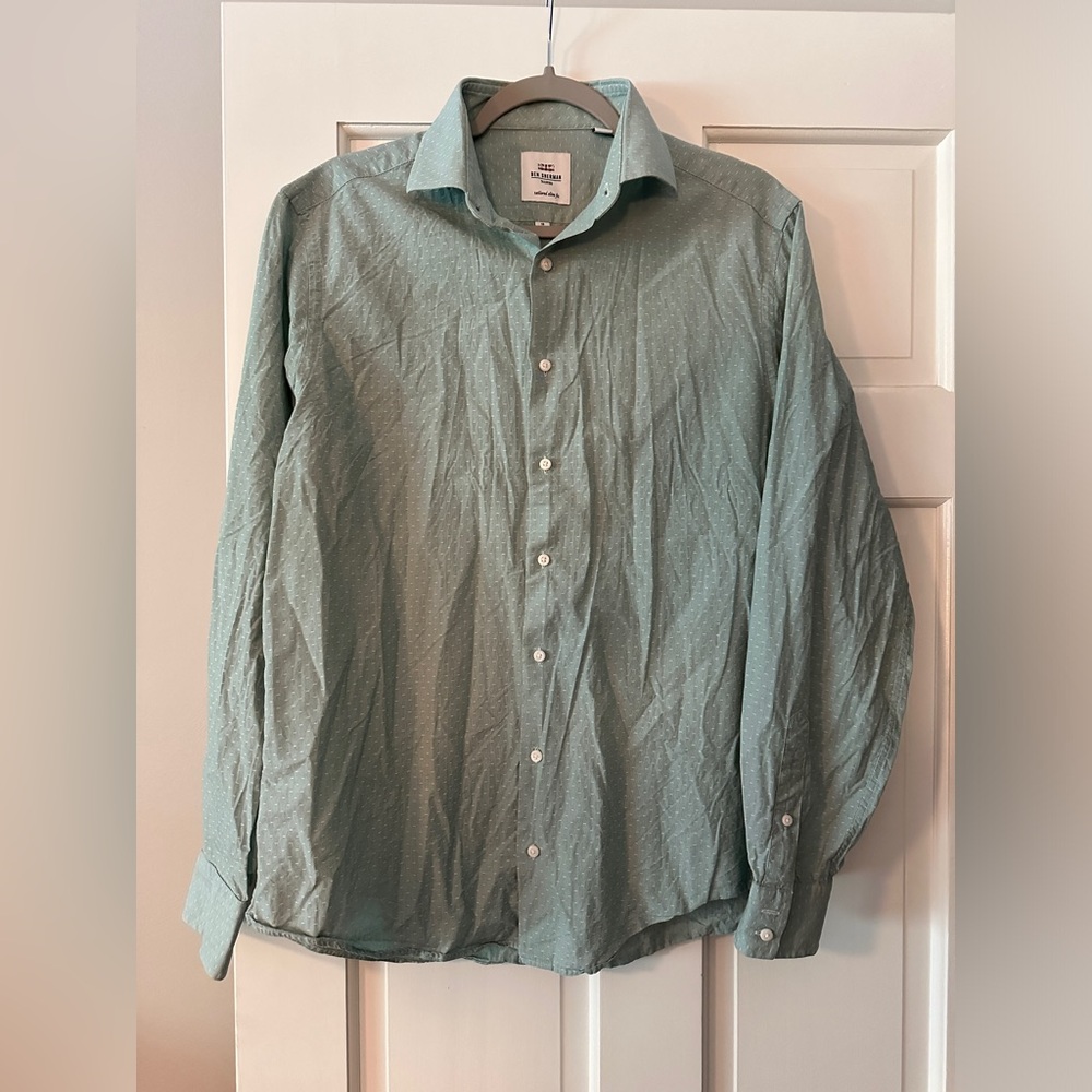 Ben Sherman Slim Fit Long Sleeve Button Down Shirt Top